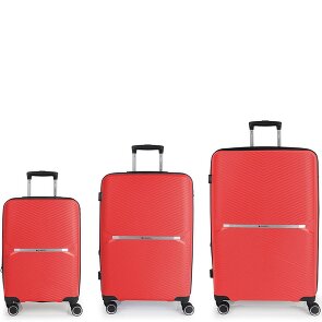 Gabol Kume 4 ruote Set di valigie 3 pezzi con piega di espansione