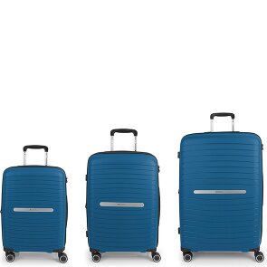 Gabol Shinyuu 4 ruote Set di valigie 3 pezzi con piega di espansione