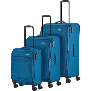 Travelite Chios 4 ruote Set di valigie 3 pezzi con piega di espansione