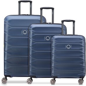 Delsey Paris Meteor 4 ruote Set di valigie 3 pezzi con piega di espansione Delsey Paris Meteor 4 ruote Set di valigie 3 pezzi con piega di espansione