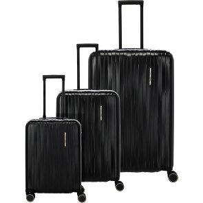 Travelite Barbara 4 ruote Set di valigie 3 pezzi con piega di espansione Travelite Barbara 4 ruote Set di valigie 3 pezzi con piega di espansione