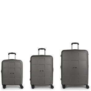 Gabol Montreal 4 ruote Set di valigie 3 pezzi con piega di espansione