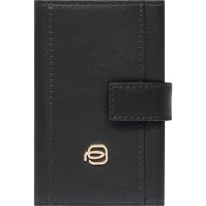 Piquadro Circle Custodia per carta di credito Protezione RFID Vera Pelle 6.5 cm