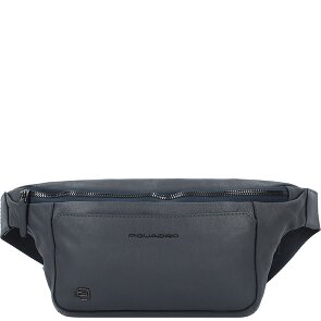 Piquadro Marsupio quadrato nero in pelle 31 cm