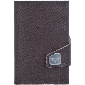 Tru Virtu Custodia per carte di credito Click & Slide Portafoglio RFID in pelle 6,5 cm
