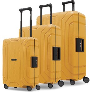 Redolz Set di valigie Essentials 15 a 4 ruote 3 pezzi con chiusura a tre punti