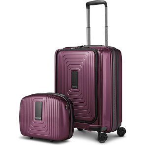Redolz Set di valigie Essentials 14 2 pezzi trolley da cabina con piega elastica + beauty case
