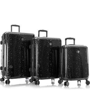 Heys Black Camo 4 ruote Set di valigie 3 pezzi con piega di espansione