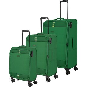 Travelite Rügen 4 ruote Set di valigie 3 pezzi con piega di espansione