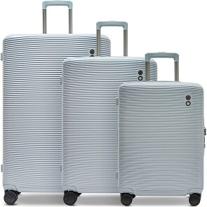 Echolac Ultima 4 ruote Set di valigie 3 pezzi con piega di espansione