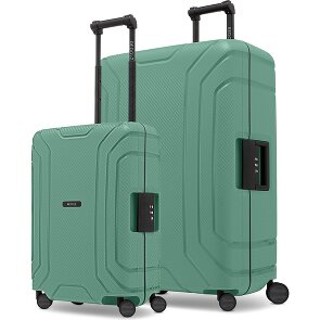 Redolz Essentials 15 Set di valigie da 4 ruote con 4 ruote S+L con chiusura a tre punti