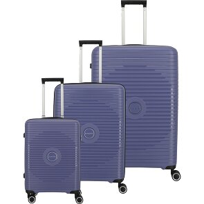 Travelite Orbita 4 ruote Set di valigie 3 pezzi con piega di espansione