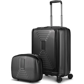 Redolz Set di valigie Essentials 14 2 pezzi trolley da cabina con piega elastica + beauty case