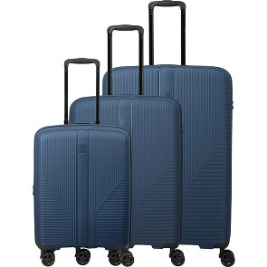 Travelite Air Stripe 4 ruote Set di valigie 3 pezzi espandibile