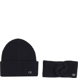 Calvin Klein Set regalo cappello e fascia in maglia Ck Metal