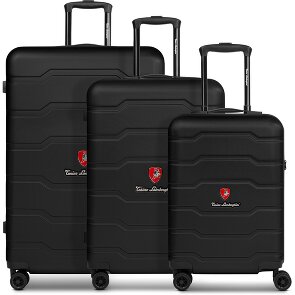 Tonino Lamborghini Bologna 4 ruote Set di valigie 3 pezzi