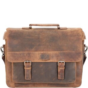Pride and Soul Cartella in pelle con scomparto per laptop da 37 cm