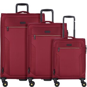 d&n Travel Line 9704 4 ruote Set di valigie 3 pezzi con piega di espansione