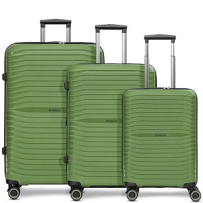 Stratic Shine 4 ruote Set di valigie 3 pezzi con piega di espansione