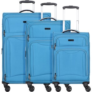 d&n Travel Line 9204 4 ruote Set di valigie 3 pezzi con piega di espansione d&n Travel Line 9204 4 ruote Set di valigie 3 pezzi con piega di espansione
