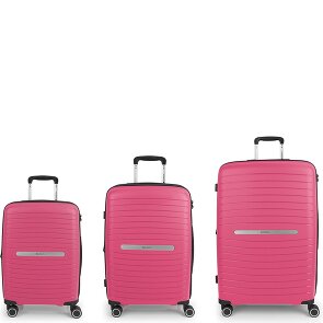 Gabol Shinyuu 4 ruote Set di valigie 3 pezzi con piega di espansione
