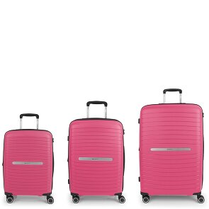 Gabol Shinyuu 4 ruote Set di valigie 3 pezzi con piega di espansione