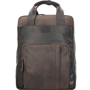 Strellson Zaino Brick Lane in pelle con scomparto per laptop da 42 cm