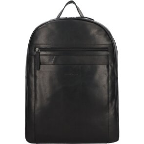 Greenburry Pure Black Zaino da giorno Pelle 46 cm Scomparto per laptop