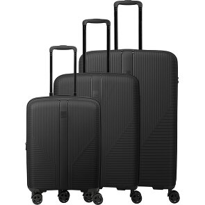 Travelite Air Stripe 4 ruote Set di valigie 3 pezzi espandibile