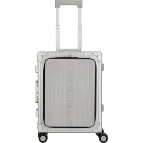 Aleon Trolley cabina a 4 ruote in Alluminio per viaggi nazionali, 53 cm, con scomparto per laptop
