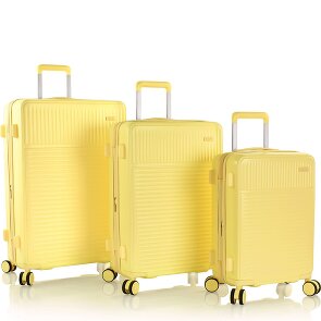 Heys Pastel 4 ruote Set di valigie 3 pezzi con piega di espansione