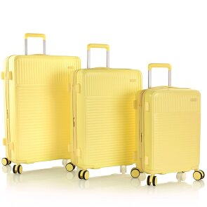 Heys Pastel 4 ruote Set di valigie 3 pezzi con piega di espansione