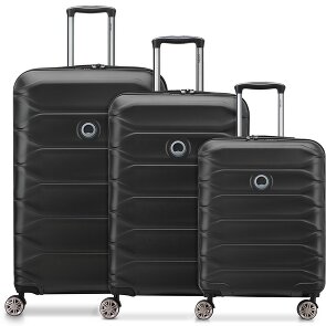 Delsey Paris Meteor 4 ruote Set di valigie 3 pezzi con piega di espansione Delsey Paris Meteor 4 ruote Set di valigie 3 pezzi con piega di espansione
