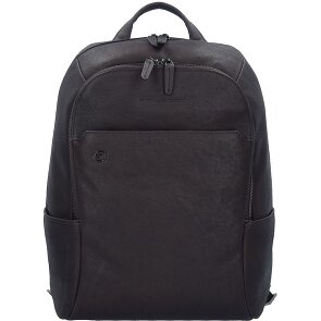 Piquadro Zaino Business nero quadrato in pelle 39 cm Scomparto per laptop Piquadro Zaino Business nero quadrato in pelle 39 cm Scomparto per laptop