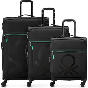 Delsey Paris x United Colors of Benetton Colour Block Set di valigie a 4 ruote 3 pezzi.