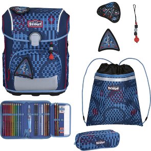 Scout Neo Exklusiv Safety Light Set di borse per la scuola 5 pezzi