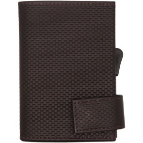 SecWal 1 portafoglio porta carte di credito RFID in pelle 9 cm