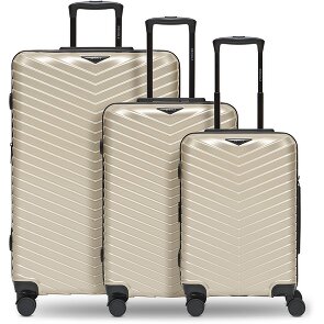 Redolz Essentials 18 4 ruote Set di valigie 3 pezzi con piega di espansione Redolz Essentials 18 4 ruote Set di valigie 3 pezzi con piega di espansione