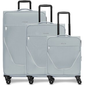Stratic taska set di valigie a 4 ruote 3 pezzi con piega elastica