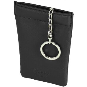 Esquire Portachiavi con logo in pelle 8 cm