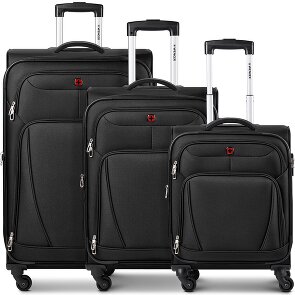 Wenger Beaumont 4 ruote Set di valigie 3 pezzi con piega di espansione