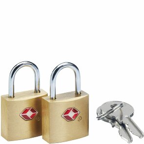 Go Travel Accessori per bagagli Solid Safe Secure TSA Key Lock 2pcs.