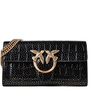 PINKO Love One Pochette Vera Pelle 19 cm