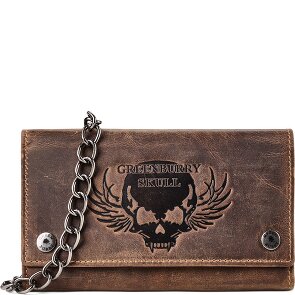 Greenburry Biker Portafoglio Protezione RFID Pelle 17 cm