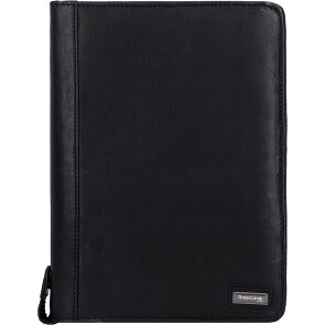 Greenland Nature Cartella ad anelli in nappa nera 33 cm Greenland Nature Cartella ad anelli in nappa nera 33 cm