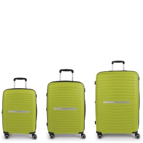 Gabol Shinyuu 4 ruote Set di valigie 3 pezzi con piega di espansione