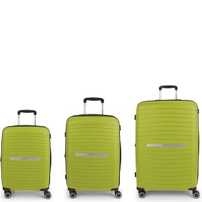Gabol Shinyuu 4 ruote Set di valigie 3 pezzi con piega di espansione