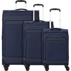 d&n Travel Line 9504 4 ruote Set di valigie 3 pezzi con piega di espansione