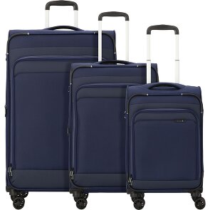 d&n Travel Line 9504 4 ruote Set di valigie 3 pezzi con piega di espansione d&n Travel Line 9504 4 ruote Set di valigie 3 pezzi con piega di espansione