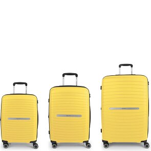 Gabol Shinyuu 4 ruote Set di valigie 3 pezzi con piega di espansione